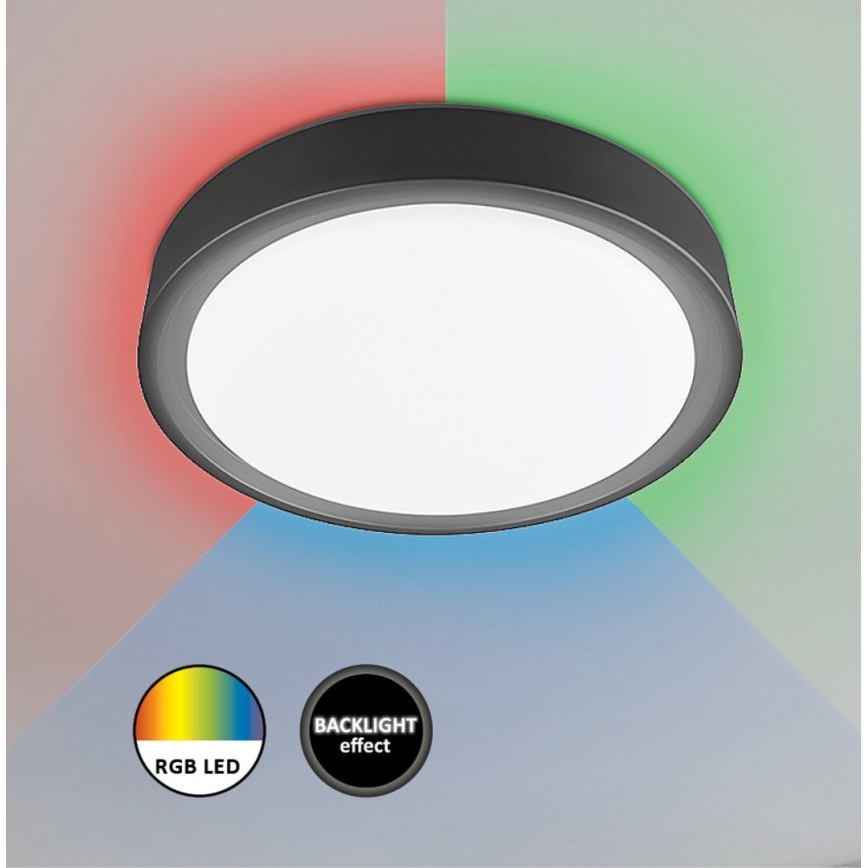 Rabalux - LED RGB Димируем плафон със сензор LED/28W/230V 2700-5000K + дистанционно управление