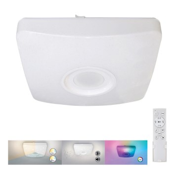 Rabalux - LED RGB Димируема лампа с високоговорител LED/18W/230V + дистанционно