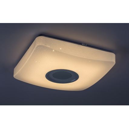 Rabalux - LED RGB Димируема лампа с високоговорител LED/18W/230V + дистанционно