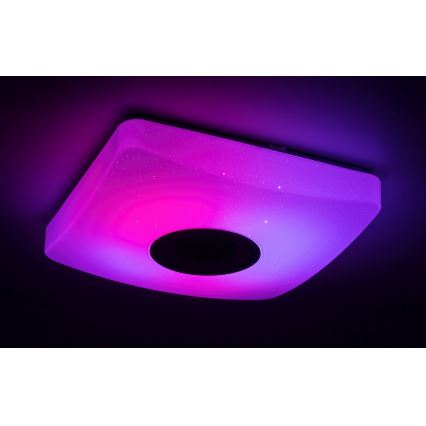 Rabalux - LED RGB Димируема лампа с високоговорител LED/18W/230V + дистанционно