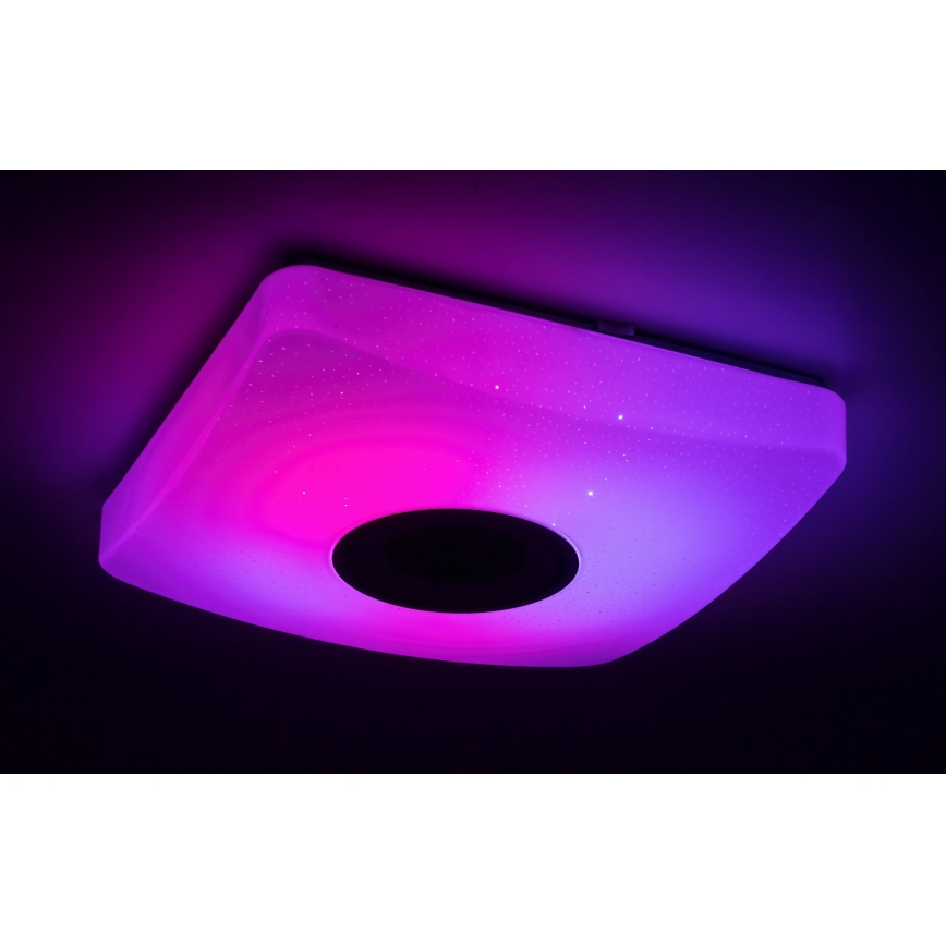 Rabalux - LED RGB Димируема лампа с високоговорител LED/18W/230V + дистанционно
