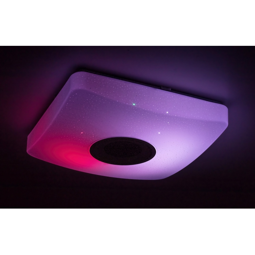 Rabalux - LED RGB Димируема лампа с високоговорител LED/18W/230V + дистанционно