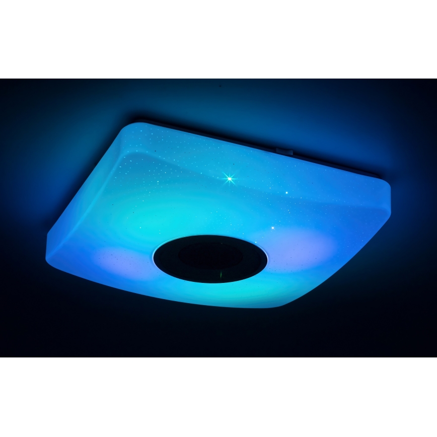 Rabalux - LED RGB Димируема лампа с високоговорител LED/18W/230V + дистанционно