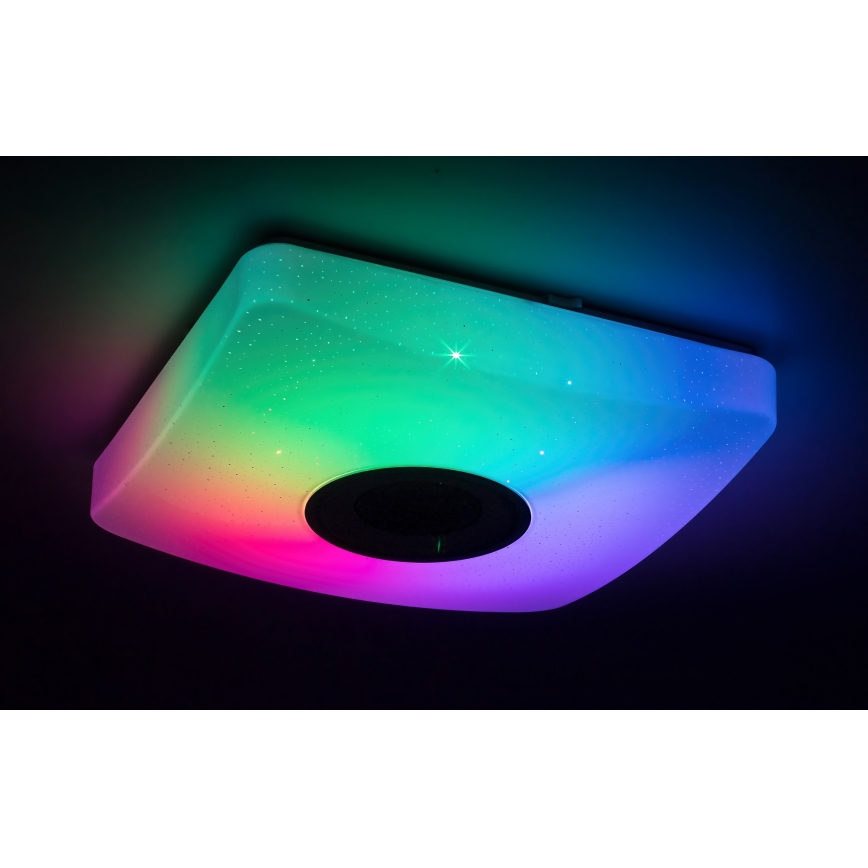 Rabalux - LED RGB Димируема лампа с високоговорител LED/18W/230V + дистанционно