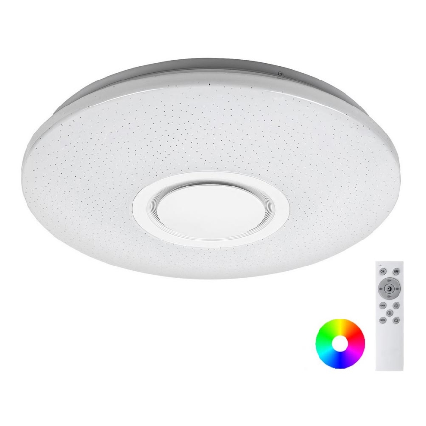 Rabalux - LED RGB димируемо таванно осветително тяло с вграден високоговорител LED/24W/230V Wi-Fi Tuya + дистанционно управление Ø 40 см