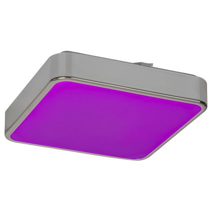 Rabalux - LED RGB плафон за баня с регулиране на яркостта LED/22W/230V 3000-6000K IP44 + дистанционно управление 29x29 cm