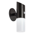 Rabalux - LED RGB соларен стенен фенер с сензор LED/1W/3,7V IP44 черен 1200 mAh
