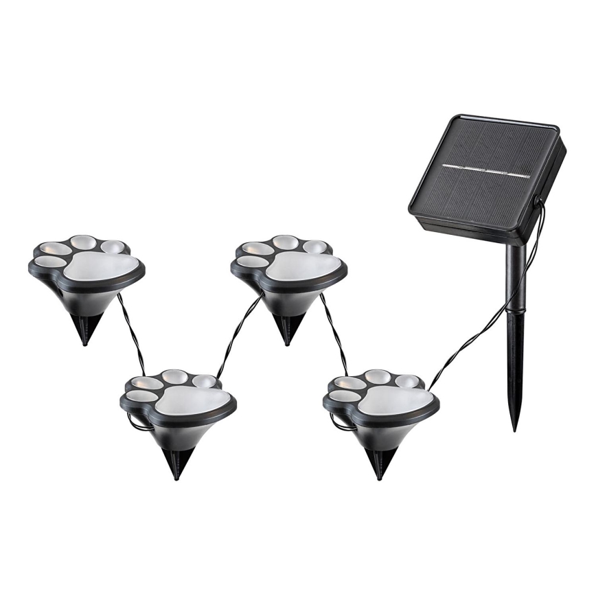 Rabalux - LED соларна лампа 4xLED/0,06W/1,2V IP44 600 mAh