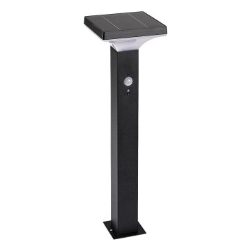 Rabalux - LED соларна лампа със сензор LED/4W/3,7V IP44 черна 2200 mAh