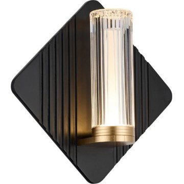 Rabalux - LED стенен осветител за баня LED/7W/230V IP44 черно/златно