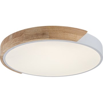 Rabalux - LED таванен плафон LED/40W/230V 3000/4000/6500K бял/дъб Ø 61 cm