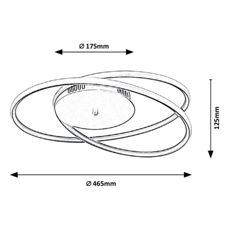 Rabalux - LED таванно осветително тяло LED/40W/230V диаметър 46,5 см