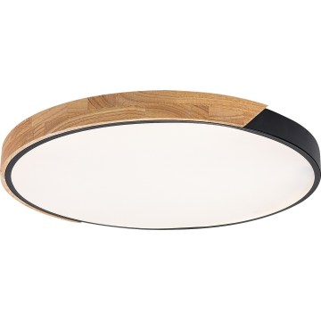 Rabalux - LED таванно осветително тяло LED/42W/230V 3000/4000/6500K черно/дъб диам. 41 см