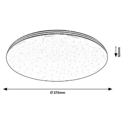 Rabalux - LED таванно осветително тяло за баня LED/30W/230V IP44 Ø 37,5 см