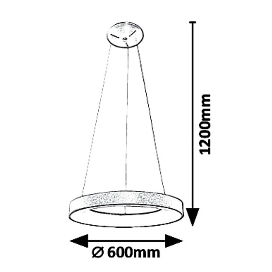 Rabalux - LED Висящ полилей CARMELLA LED/50W/230V