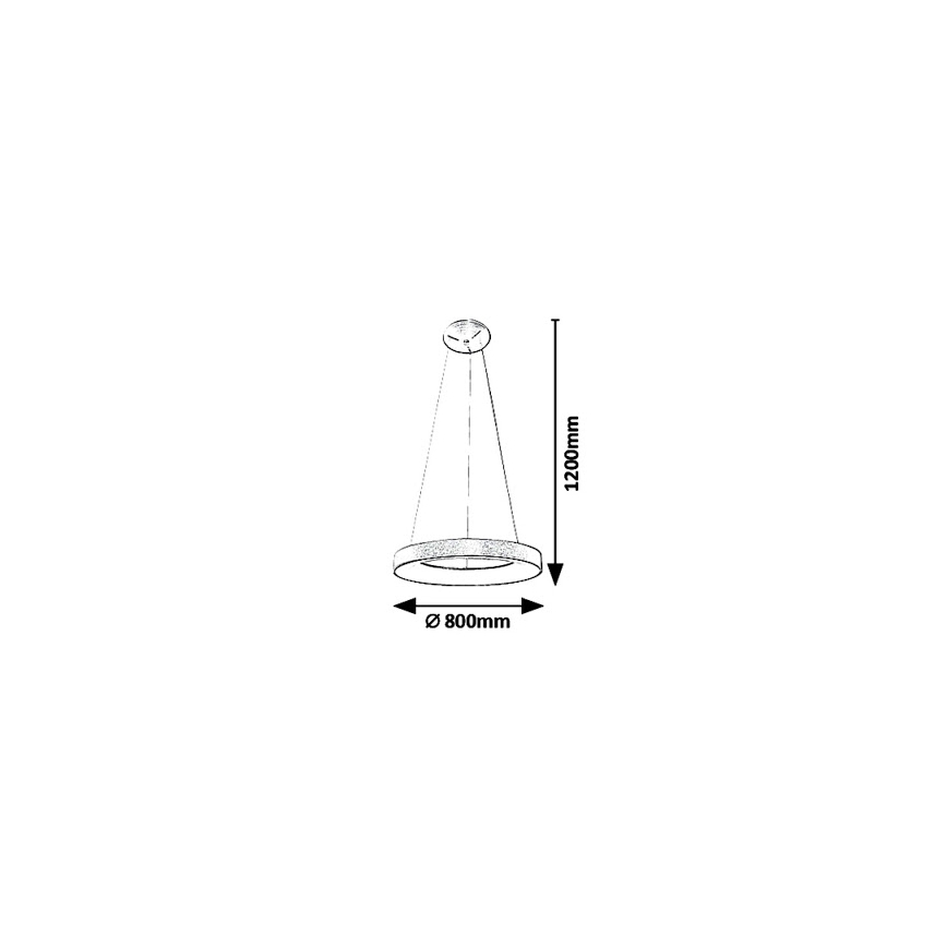 Rabalux - LED Висящ полилей CARMELLA LED/80W/230V