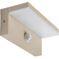 Rabalux - LED външно стенно осветително тяло с вграден сензор LED/9W/230V IP54 бежово