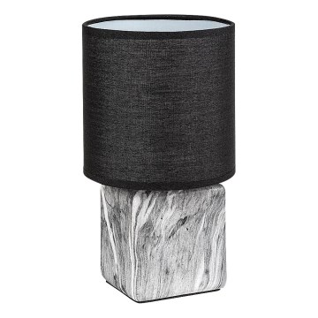 Rabalux - Настолна лампа 1xE14/40W/230V черна/мраморен декор