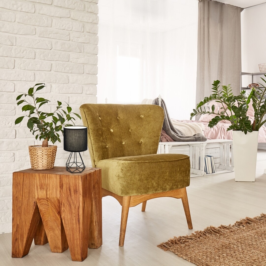 Rabalux - Настолна лампа E14/40W/230V черна