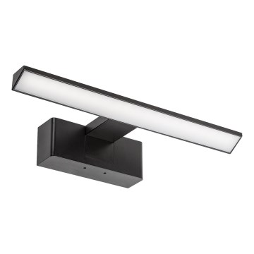 Rabalux - Огледално осветление за баня LED/6W/230V IP44 30 cm черно