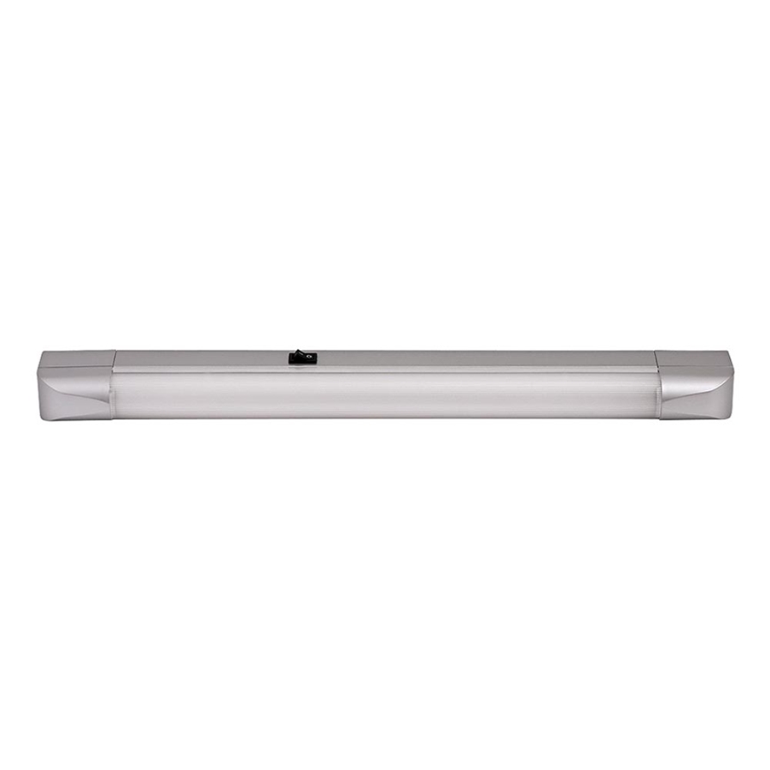 Rabalux - Осветление за кухненски плот 1xG13/15W/230V сребърна