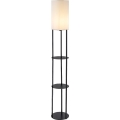 Rabalux - Подова лампа с полици 1xE27/40W/230V черна