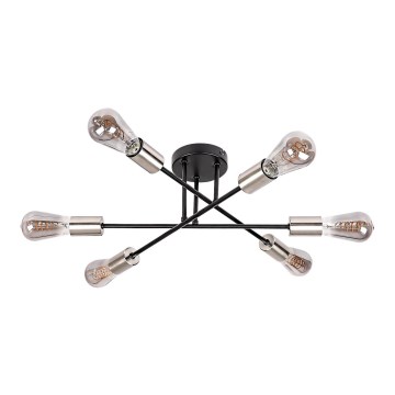 Rabalux - Полилей за повърхностен монтаж 6xE27/25W/230V