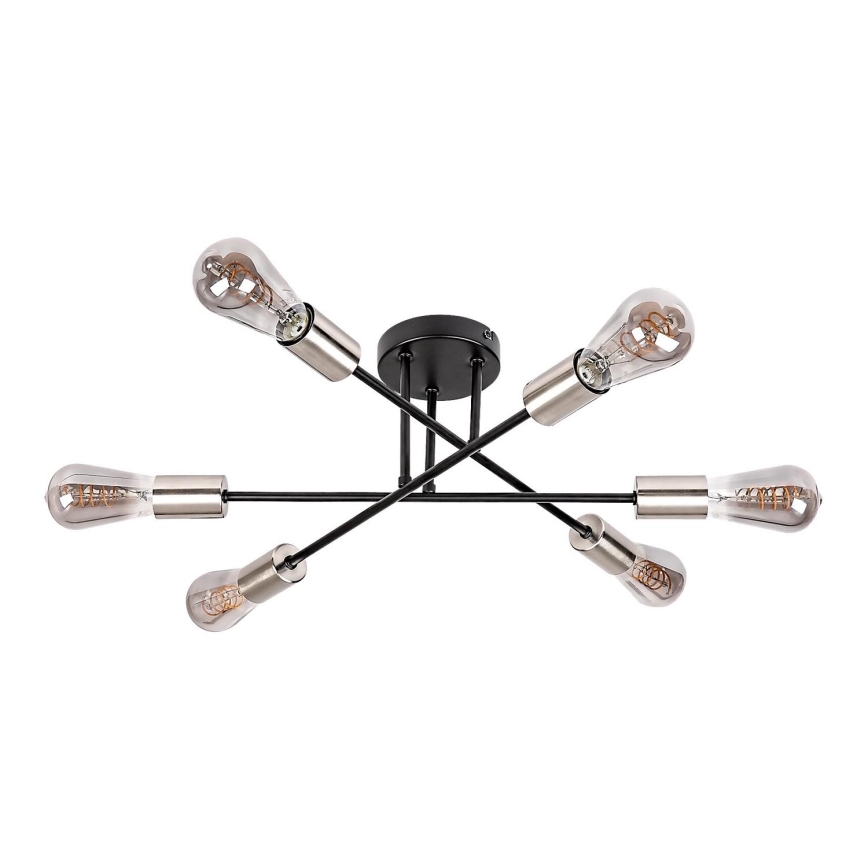 Rabalux - Полилей за повърхностен монтаж 6xE27/25W/230V
