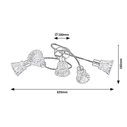 Rabalux - Спот 5xE14/40W/230V