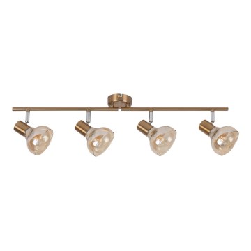 Rabalux - Точково осветително тяло 4xE14/40W/230V златна
