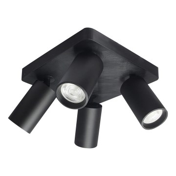 Rabalux - Точково осветително тяло 4xGU10/7W/230V черно