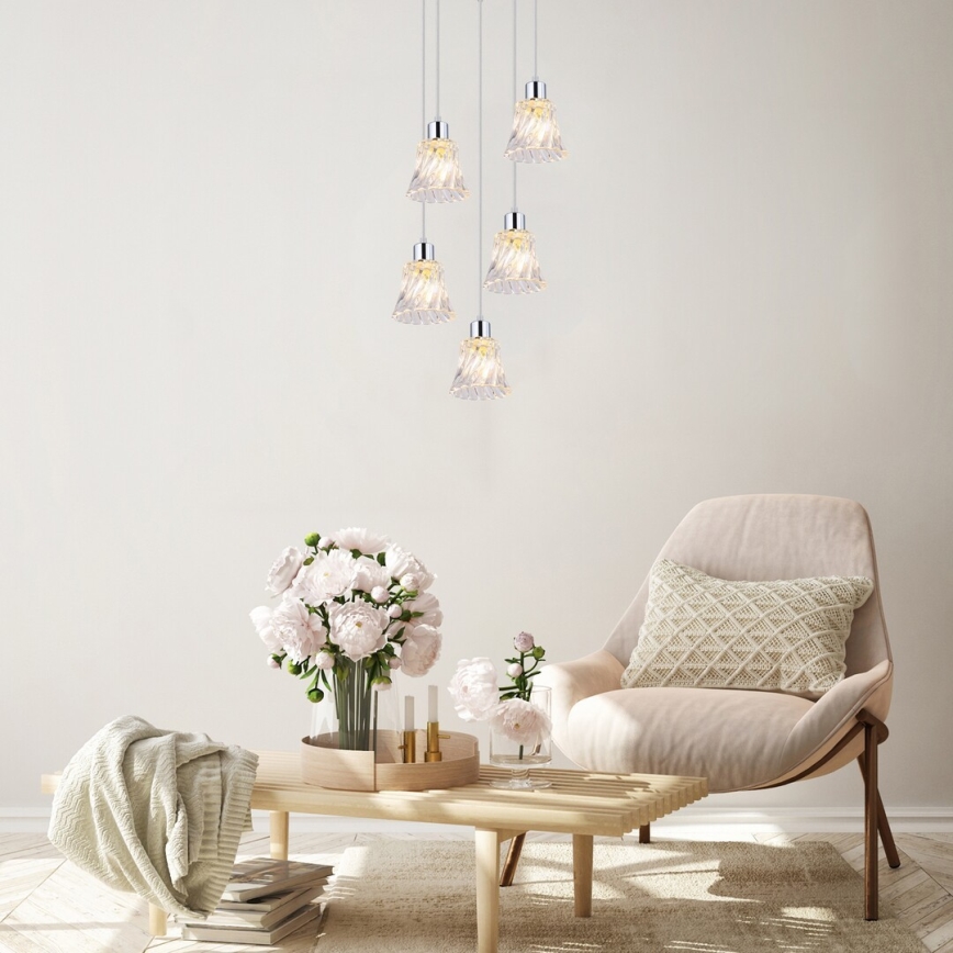 Rabalux - Висящ полилей 5xE14/40W/230V