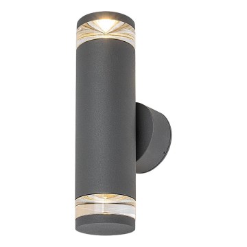 Rabalux - Външна стенна лампа 2xGU10/10W/230V IP54 антрацит