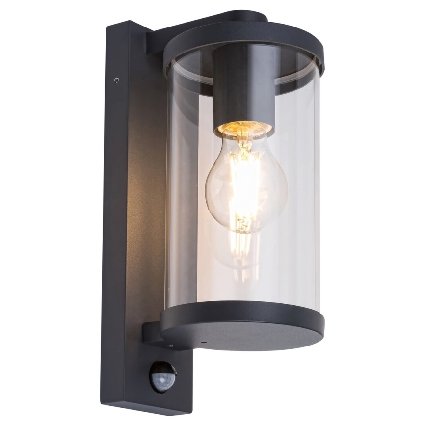 Rabalux - Външна стенна лампа със сензор 1xE27/60W/230V IP44
