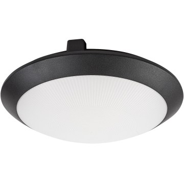 Rabalux - Външно таванно осветително тяло със сензор за движение, 1xE27/9W/230V, IP65, Ø 30 см, черно