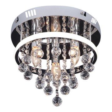 Rabalux - Кристален полилей за повърхностен монтаж LED/20W/230V + 3xE14/40W