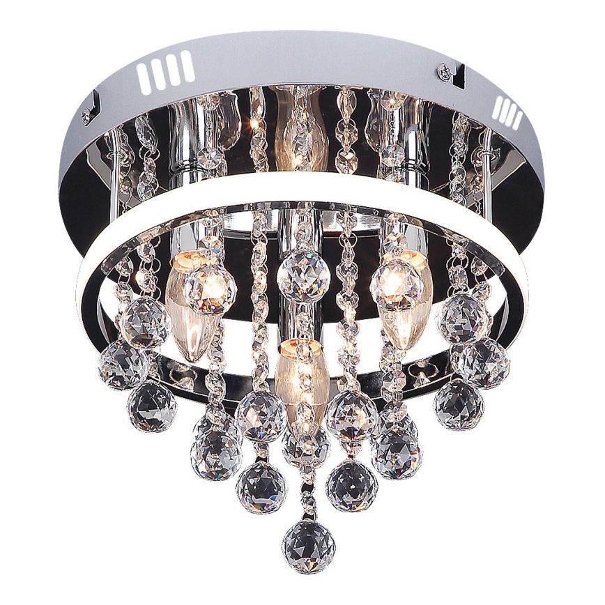 Rabalux - Кристален полилей за повърхностен монтаж LED/20W/230V + 3xE14/40W