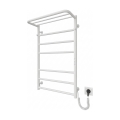 Радиатор-стълба за баня HOME, 95W/230V, 77x53 cm, неръждаема стомана/бял, дясно изпълнение