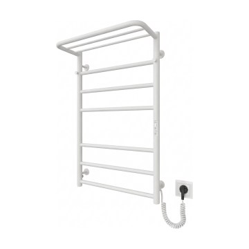 Радиатор-стълба за баня HOME, 95W/230V, 77x53 cm, неръждаема стомана/бял, дясно изпълнение