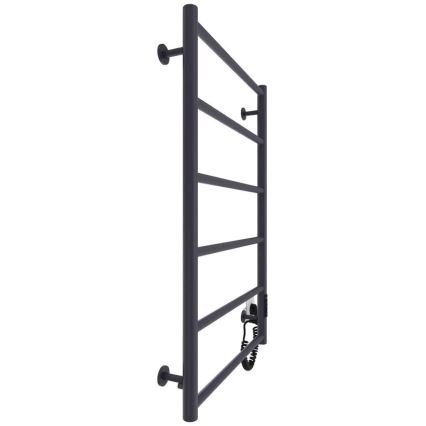 Радиатор за баня тип стълба CLASSIC 110W/230V 81x52 cm неръждаема стомана/антрацит десен