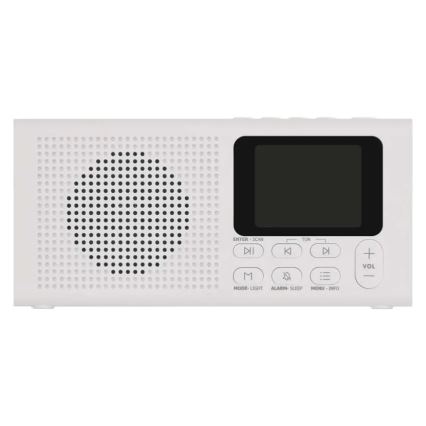 Радио DAB DAB+ FM 3W/5V/4xAA бяло