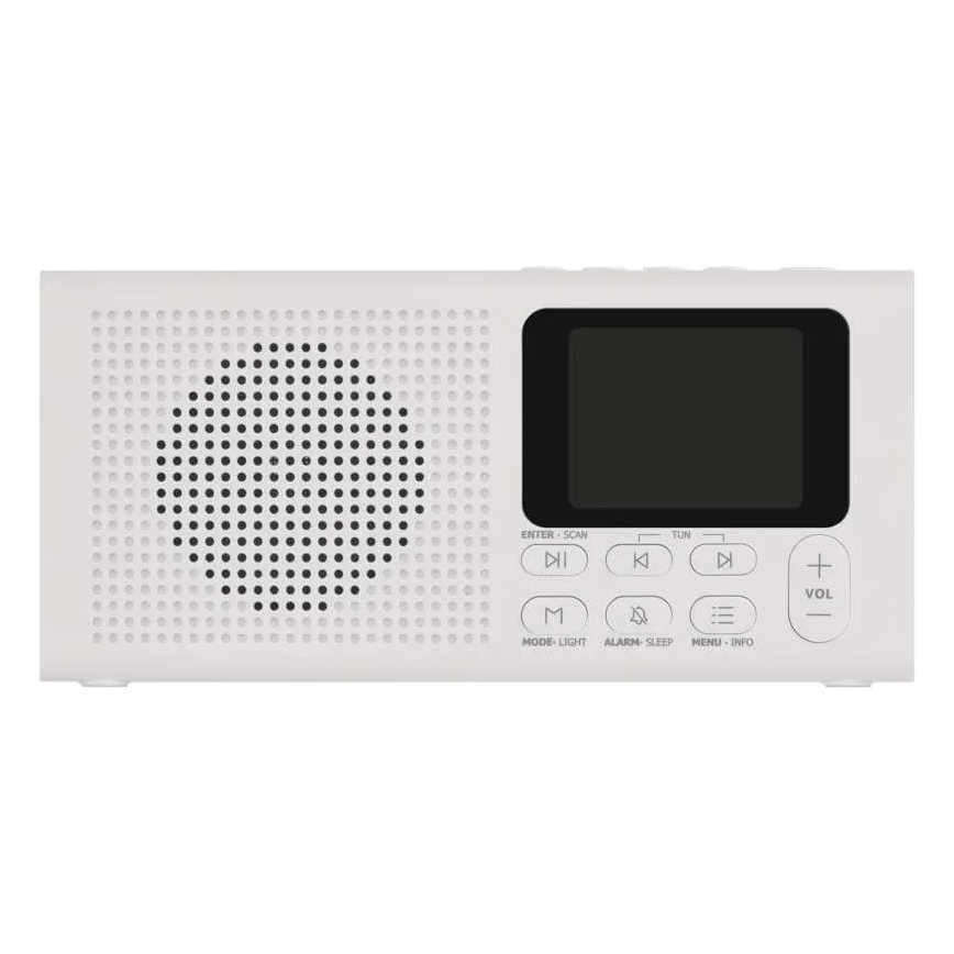 Радио DAB DAB+ FM 3W/5V/4xAA бяло