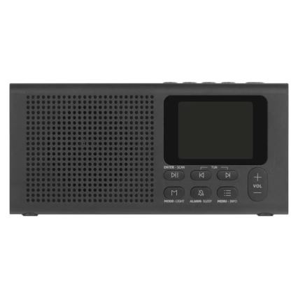 Радио DAB DAB+ FM 3W/5V/4xAA черен