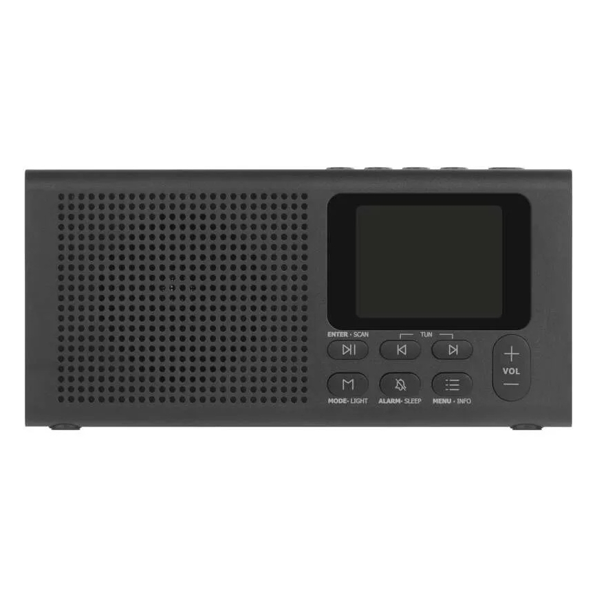 Радио DAB DAB+ FM 3W/5V/4xAA черен