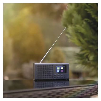Радио DAB DAB+ FM 3W/5V/4xAA черно