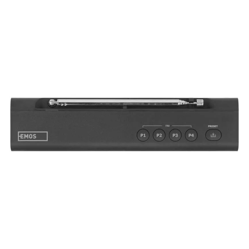Радио DAB DAB+ FM 3W/5V/4xAA черно