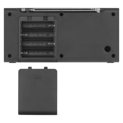Радио DAB DAB+ FM 3W/5V/4xAA черно