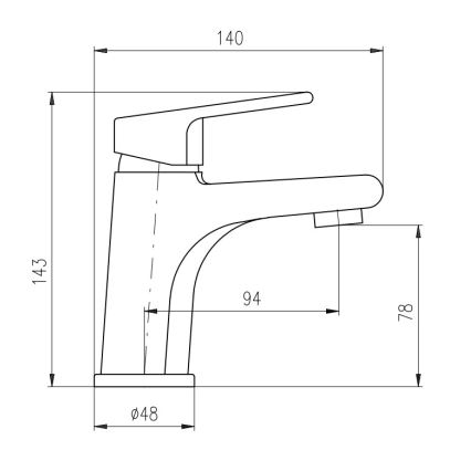RAV Slezák CO126.0Z - Смесител за умивалник COLORADO, 14,3 см, лъскаво златно покритие