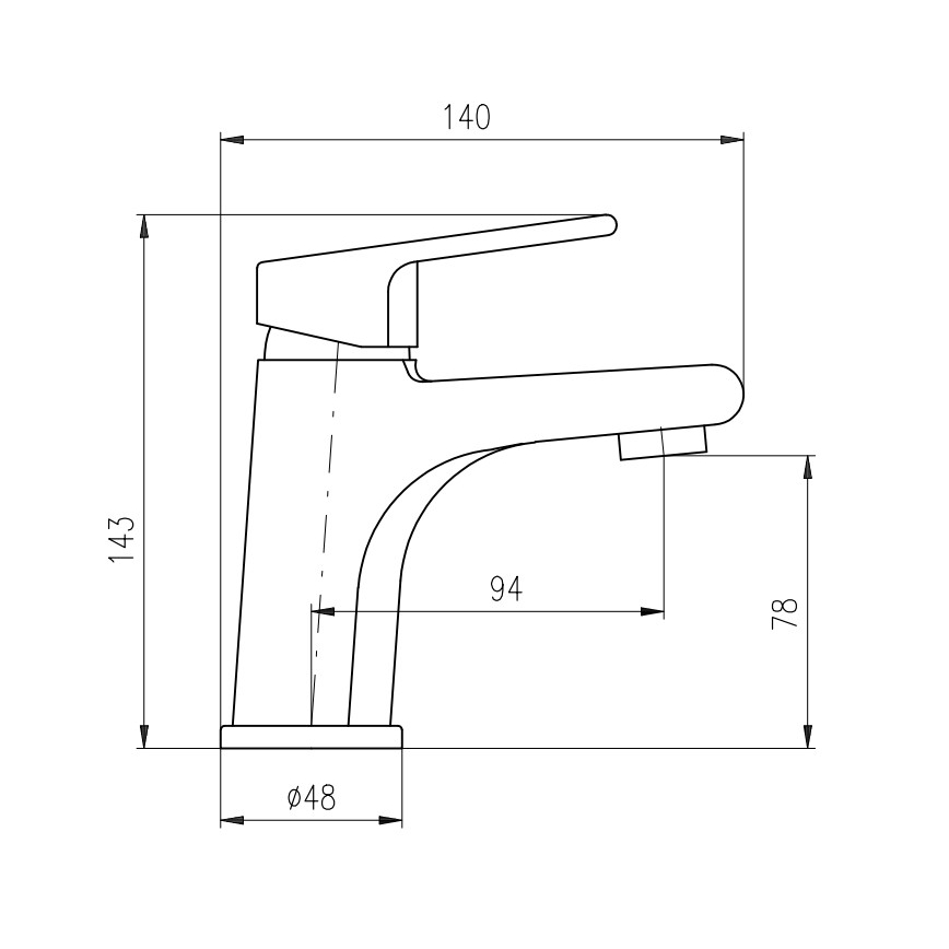 RAV Slezák CO126.0Z - Смесител за умивалник COLORADO, 14,3 см, лъскаво златно покритие