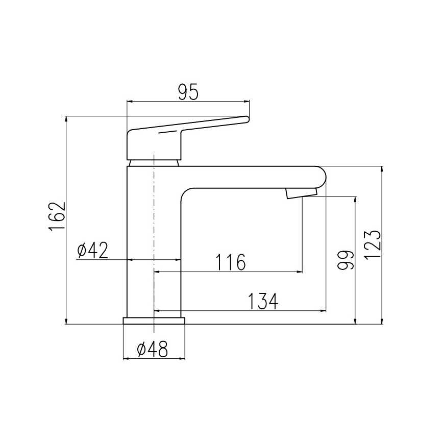 RAV Slezák CO128.0CMATZ - Смесител за умивалник COLORADO 16,2 см черен/златен